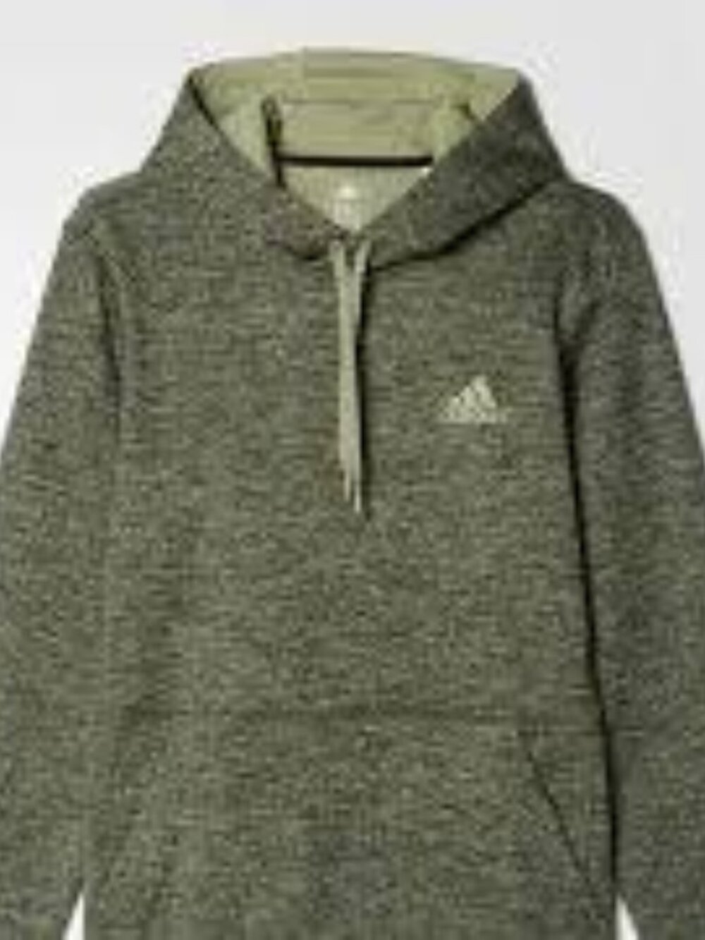 Adidas Men's Olive Green Pullover Hoodie Size M Athletic Sweatshirt #181
